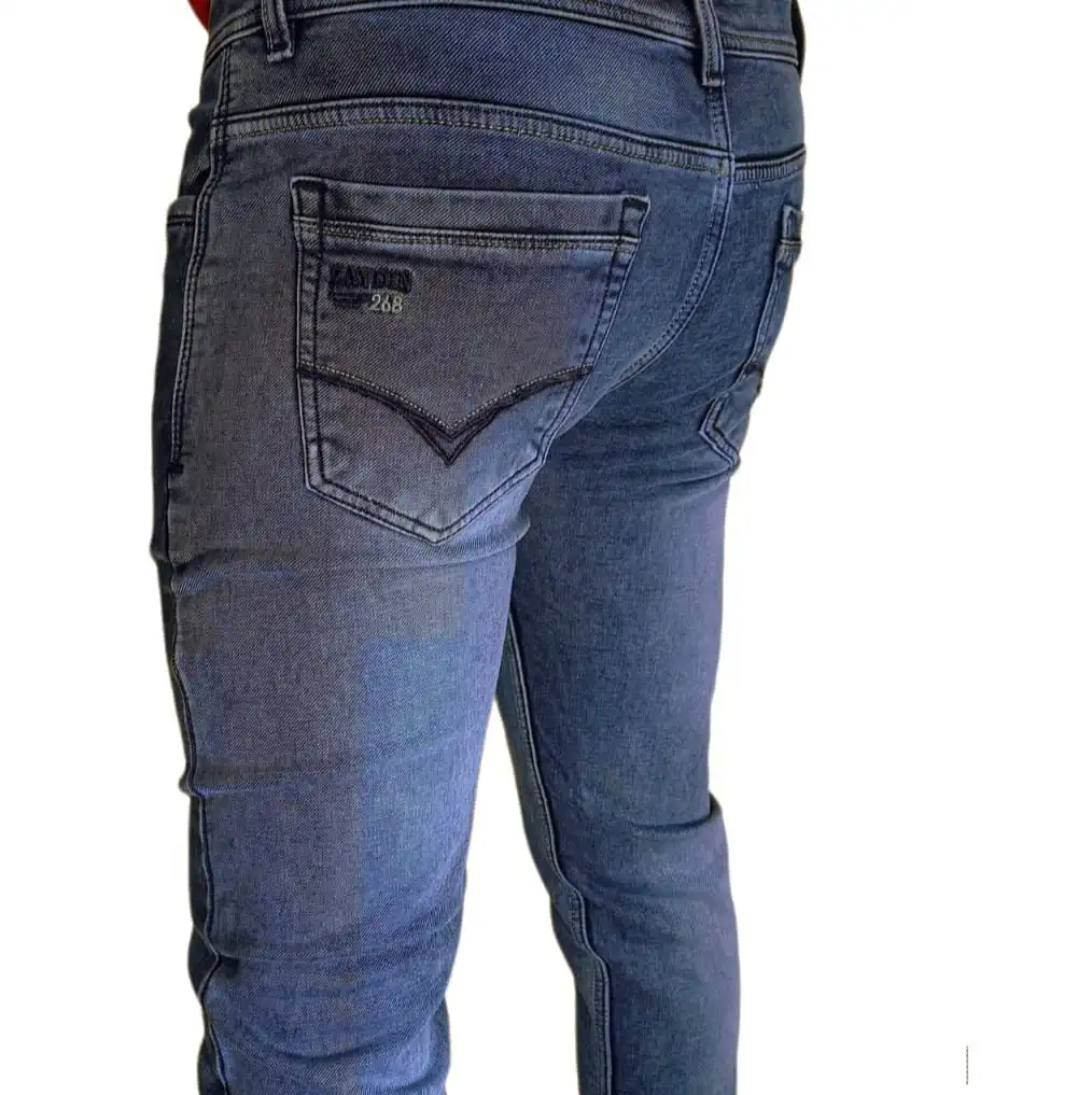Men Slim Fit Jeans Color Blue Super Comfort