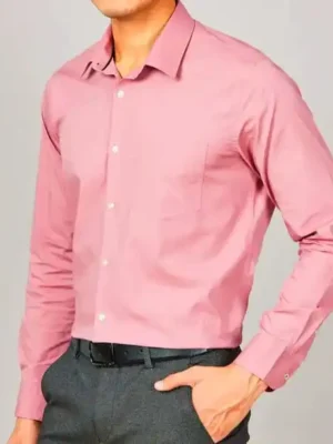 MEN SLIM FIT FORMAL FULL SLEEVE SHIRT Cotton color Pink